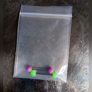 New in pack Tongue rings